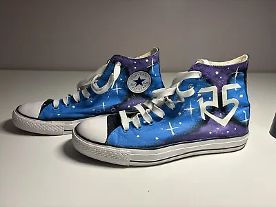 Converse All Star Women’s Size 11 R5 Band Blue Purple Galaxy Celestial Space • $18