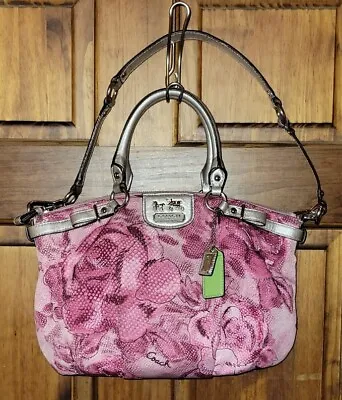 Coach Madison Sophia Pink Floral Shoulder Bag Limited Edition 19643 • $175