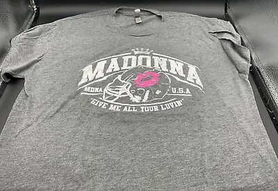 Madonna Mdna Official Tour T-shirt Give Me All Your Luvin Usa Large • $40