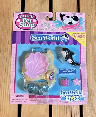 NEW VTG Littlest Pet Shop Sea World Stars Baby Shamu Seashell New Sealed • $69.99