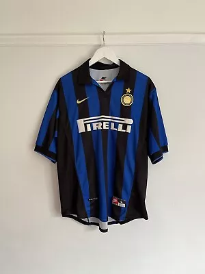 Inter Milan 1998/99 Home Football Shirt Men’s L • £55