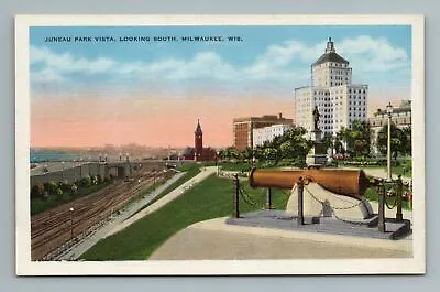Juneau Park Vista Looking South Milwaukee Wisconsin Postcard • $5.80
