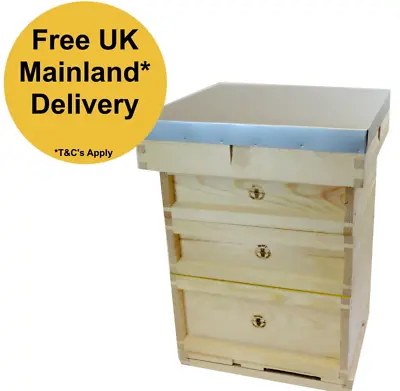 National Premium Wooden Hive With 2 Supers And Frames And Foundation • £204.95