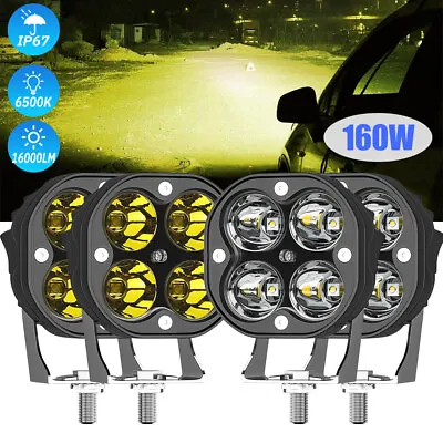 2x 3 Inch LED Cube Pods Work Lights Bar Spot Fog Lamps For Jeep Driving Offroad • $19.78