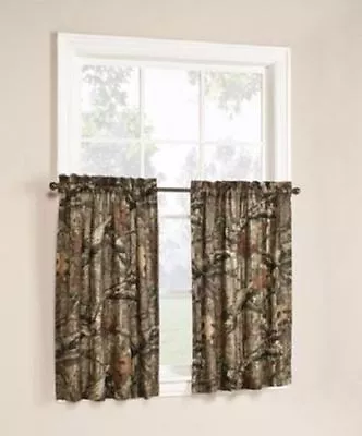 Mossy Oak Break-Up Infinity Window Curtain PanelsSet Of 2 Dimensions: 29  X 36 • $24.89