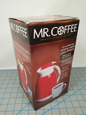 Mr. Coffee 32 Oz Thermal Carafe New In Box Red And White • $14.99