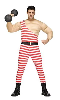 $34.95 • Buy Carney Muscle Man Costume Vintage Style Strongman Circus Carnival Performer Std