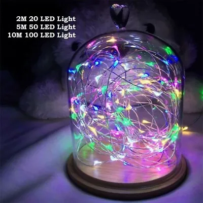 20//50/100 LED String Fairy Lights Copper Wire Battery Powered Waterproof USA • $7.99