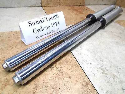 Oem Forks / Shocks Suzuki Tm400 Cyclone Vintage Motocross 51100-16510 • $199.95