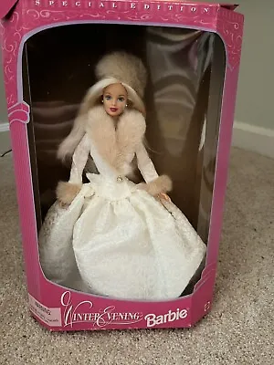Vintage 1998 Mattel Barbie Winter Evening; Special Edition Doll In Original Box • $12
