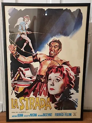 Vintage Original F. Fellini Film Poster  La Strada  28 1/4 X 40 3/4 • $165