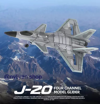 2.4G 4CH BM20 J-20 Fighter 3D 6G Remote Control Aircraft W/ Camera Plane Model • $71.43