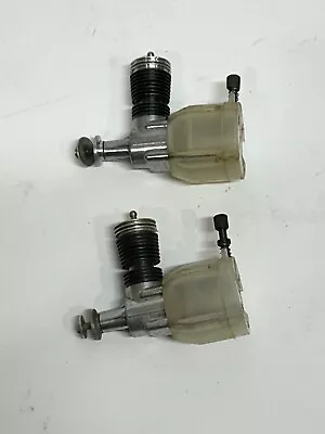 2 Vintage Control Line Model Airplane Engines K&B Tornado .049 Cox Aurora • $19.95