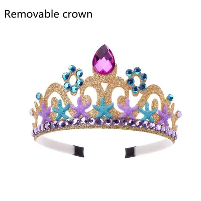 £4.20 • Buy Girls Crown Headband Mermaid Starfish Rhinestone Children's Jewelry Crown 