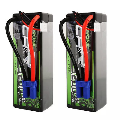 2X 50C 11.1V 5200mAh 3S Lipo Battery EC5 Plug For Arrma LIMITLESS Roller RC Car • $90.99