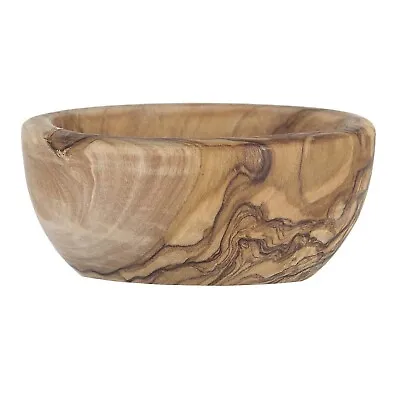 Small Wooden Bowl Kitchen Salt Cellar Olive Tableware Serving 4.5 X8cm Decor • £17