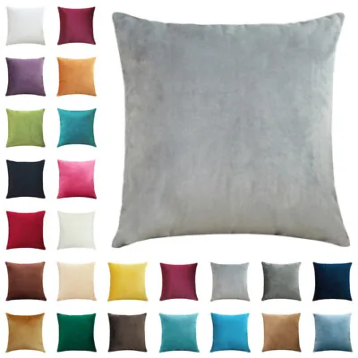 Velvet Plain Cushion Cover Pillow Case Home Decor 16  18  20  22  24  26  28  • $14
