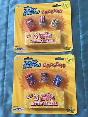 2011 Tops Wacky Packages Erasers (2)..6 Erasers Each • $10.99