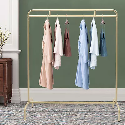 135/150cm Vintage Clothes Rail Rack Hanger Metal Garment Display Organizer Gold • $69