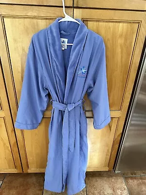 The Broadmoor Hotel Spa Periwinkle M Unisex Plush Robe LK NU! • $29.99