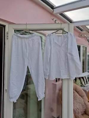 Zara Home White Set Of Pyjamas Size S/M • $18.68
