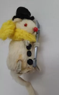 The Little Mouse Factory USA Snowman Mouse Real Fur Figurine • $10