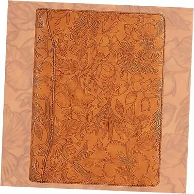  Patterned Leather Portfolio10.5×14 Inch Padfolio With 3 Ring Brown • $68.63