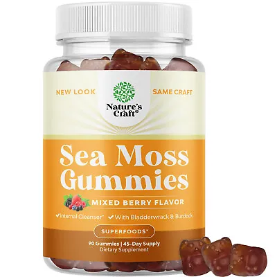 Irish Sea Moss Gummies For Adults And Kids - Vegan Immune Support Gummies • $11.34