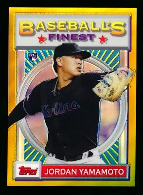 2020 Topps Finest Flashbacks Jordan Yamamoto Rc 1993 Gold Refractor Sp #35/50! • $10.50