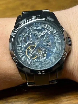 RELIC Skeleton Mens Watch- Automatic Water Resistant Stainless Steel • $75