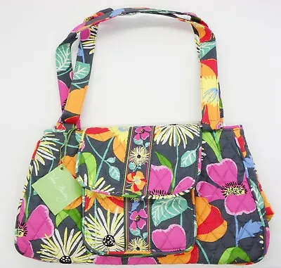 Vera Bradley Edie Satchel Purse - Retired  Jazzy Blooms  Pattern ~ New With Tags • $36.99