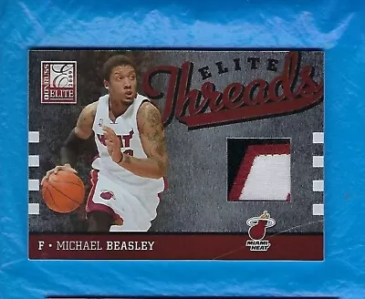 Michael Beasley 2009-10 Donruss Elite Elite Threads 3 Clr Game Used Patch #18/50 • $19.99