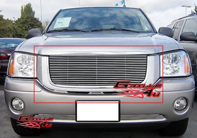 Fits 2001-2009 GMC Envoy Main Upper Aluminum Silver Billet Grille Grill • $50.99