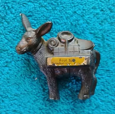 Vintage Metal Pack Donkey Mule Figurine Souvenir  BOOT HILL • $6