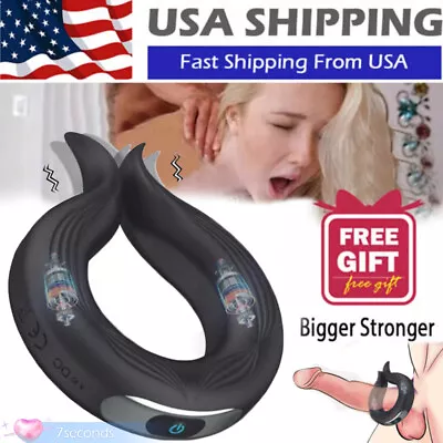 Men Penis Cock Ring Vibrator G-spot Dildo Massager Sex Toys For Women Couple • $14.99