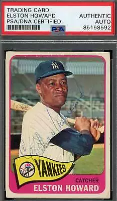 Elston Howard PSA DNA Coa Signed 1965 Topps Autograph • $215