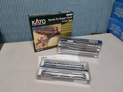 KATO N Scale #106-6001 Santa Fe Super Chief 4 Car Set [Set A] Made In Japan • $34