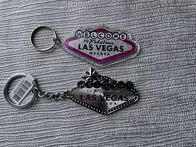 Welcome To Fabulous Las Vegas Sign Keyring Keychain NEW X 2 • £10.99