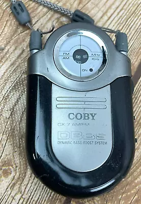 Coby CX-7: Mini AM FM Pocket Radio (Dynamic Bass Boost System) With Neck Strap • $16