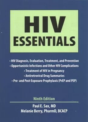 HIV Essentials Paperback By Sax Paul E. M.D.; Berry Melanie Brand New F... • $25.95