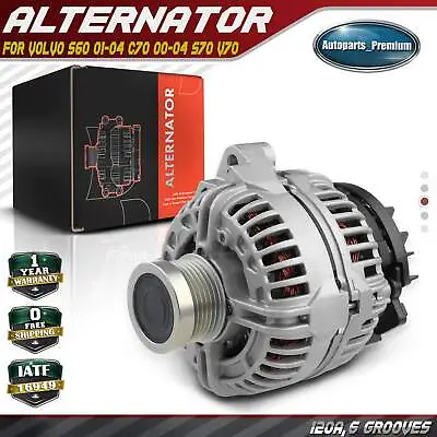 Alternator For Volvo S60 01-04 C70 00-04 S70 99-00 V70 99-04 L5 2.3L 2.4L 120A • $143.99