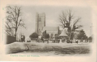 £5.95 • Buy Charlton Postcard C1910 London St Lukes Church Public Fountain Horse Drawn Wagon