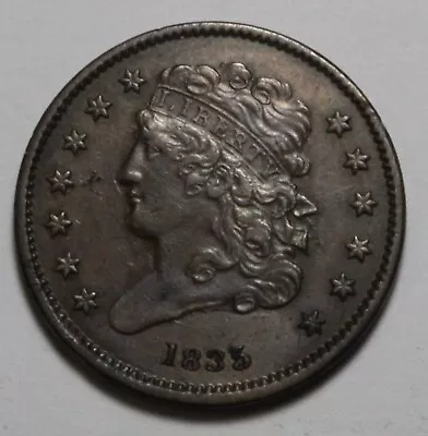1835 Half Cent UM277 • $118