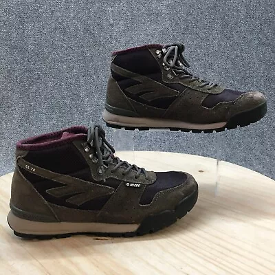 £37.41 • Buy Hi Tec Hiking Boots Womens 8M Sierra Lite Mid Gray Suede Lace Up Round Toe 23171