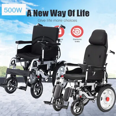 Portable Electric Wheelchair For Adults Scooter Motorized All Terrain Foldable • $980.99