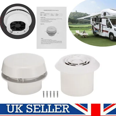 Comet 24v Mushroom Roof Air Vent Electric Fan Ventilator Caravan Motorhome Boat • £28.89