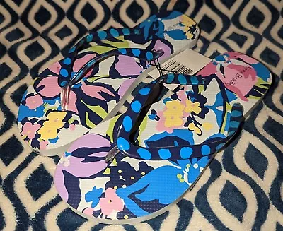 Vera Bradley Women's Flip Flops Marian Floral Medium 7-8 NWT • $17.99