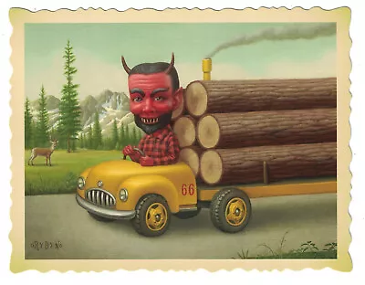 Mark Ryden  Logging Truck  Postcard The Tree Show Frame It In A  5x7 Frame • $5.95