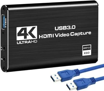 4K Audio Video Capture Card USB 3.0 HDMI Video Capture Device Full HD Recording • $20