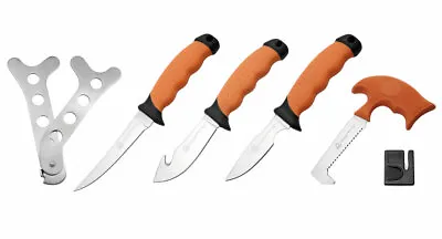 $145 • Buy PUMA XP 6 Piece Packable Game Processing Knife Set With Butchers Apron 7676010
